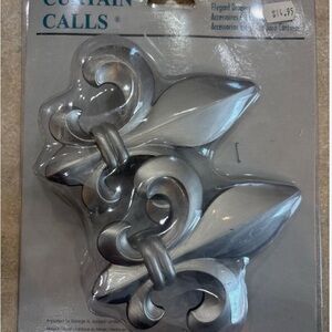 Silver Curtain Tiebacks